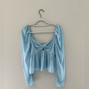 Light Blue Abercrombie & Fitch Blouse